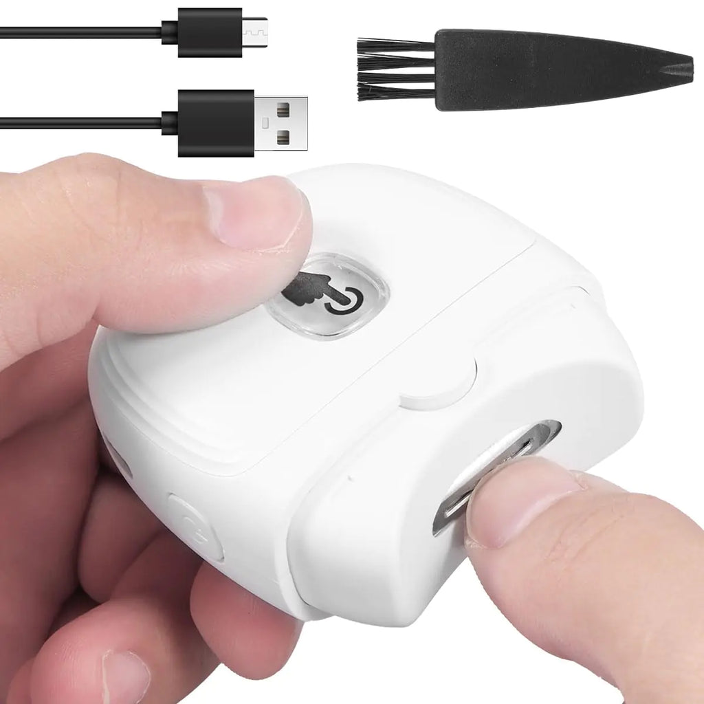 Electric Nail Clipper with LED Light | Safe, Quiet & Rechargeable Automatic Trimmer
