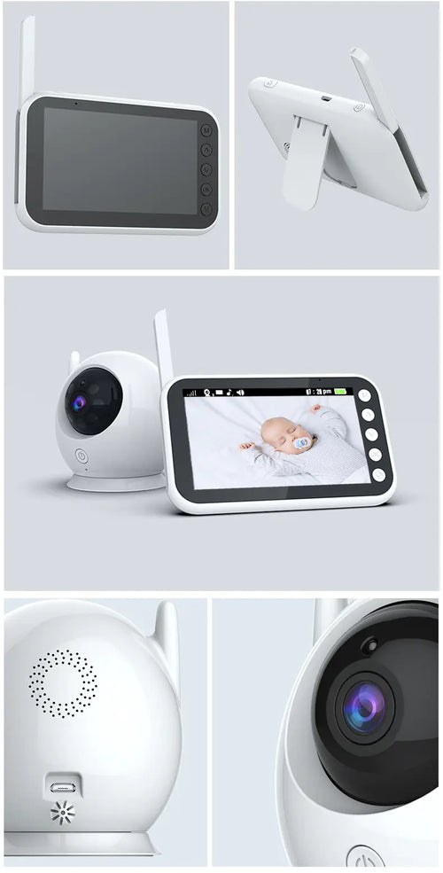 4.3-Inch HD Video Baby Monitor | Night Vision, Two-Way Talk & Temperature Sensor