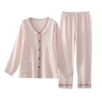 Cotton Double-Layer Maternity & Nursing Loungewear Set – Soft & Easy Feed