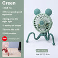 Portable Baby Stroller Fan | USB Rechargeable & Quiet Night Light