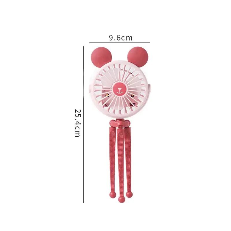 Portable Baby Stroller Fan | USB Rechargeable & Quiet Night Light