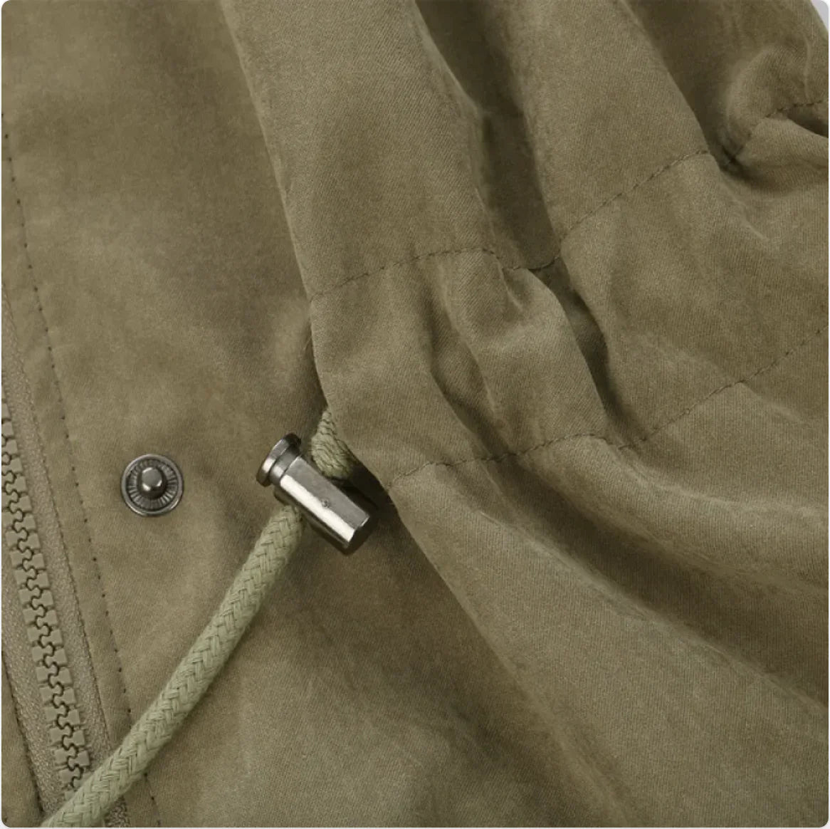 Fur-Collared Maternity Coat – Winter Pregnancy Jacket