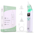 Electric Baby Nasal Aspirator | USB Rechargeable, 3 Suction Levels with Music & LCD Display