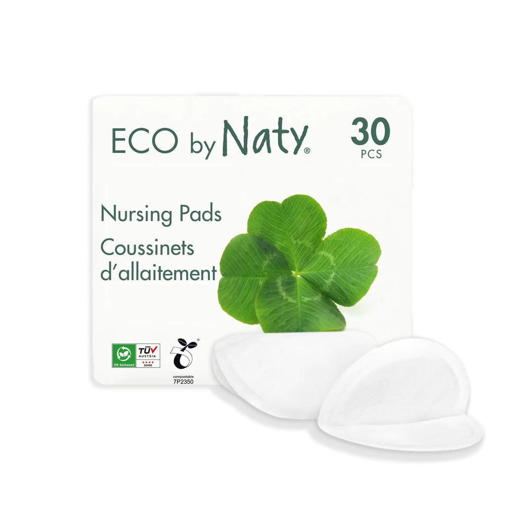 ECO by Naty Plant-Based Nursing Pads – 30ct Leakproof Breastfeeding